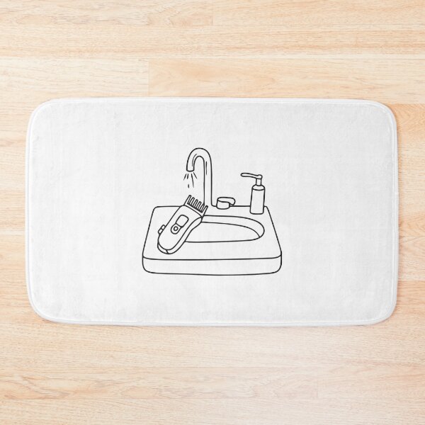 Item preview, Beard Trimmer Resting on Bathroom Sink designed and sold by rasagamastore.