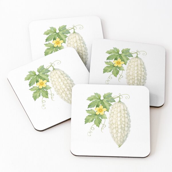 Item preview, Watercolor White Bitter Melon  designed and sold by silviaol.
