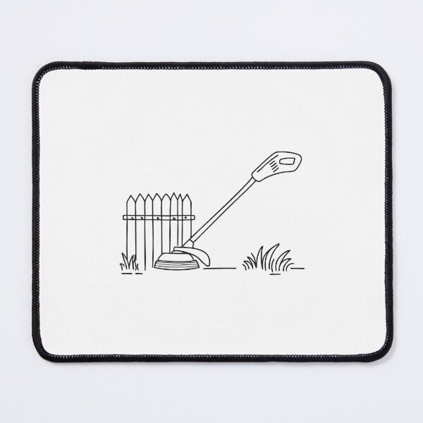 Item preview, Grass Trimmer Near Wooden Fence designed and sold by rasagamastore.