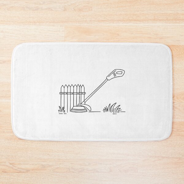 Item preview, Grass Trimmer Near Wooden Fence designed and sold by rasagamastore.