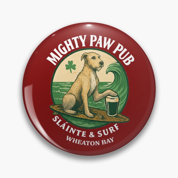 Item preview, Might Paw Pub - Wheaton Bay - White font designed and sold by Irish Wolfhound Central.