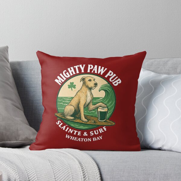 Item preview, Might Paw Pub - Wheaton Bay - White font designed and sold by Irish Wolfhound Central.