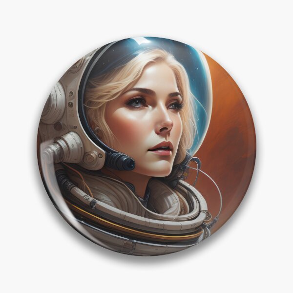 Item preview, Commander of the Red Planet – Sci-Fi Astronaut Art designed and sold by UmSkelig834.