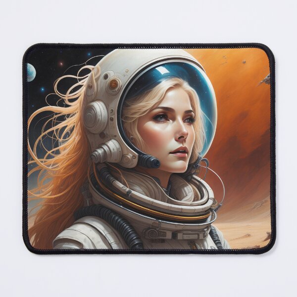 Item preview, Commander of the Red Planet – Sci-Fi Astronaut Art designed and sold by UmSkelig834.