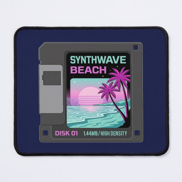 Item preview, Retro Floppy Disk Synthwave Sunset Beach Lo-Fi Tech designed and sold by RetroRewind Studio.