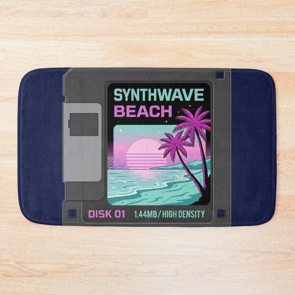 Item preview, Retro Floppy Disk Synthwave Sunset Beach Lo-Fi Tech designed and sold by RetroRewind Studio.