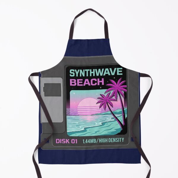 Item preview, Retro Floppy Disk Synthwave Sunset Beach Lo-Fi Tech designed and sold by RetroRewind Studio.