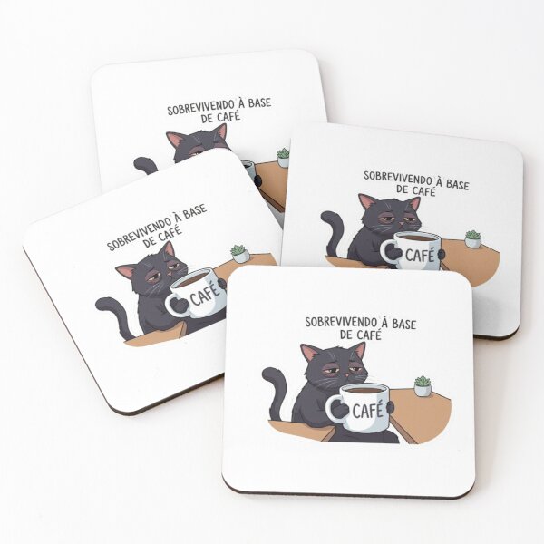 Item preview, Funny Cat Drinking Coffee - Monday Mood⁠ designed and sold by Carrinho21.