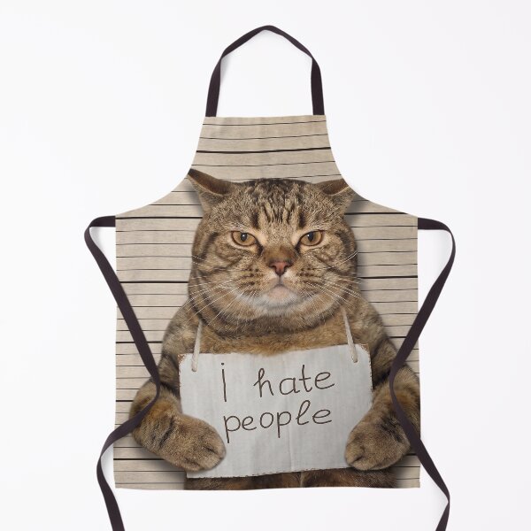 Item preview, Funny Bad Cat Mugshot I Hate People Meme designed and sold by Studio-Giroflee.
