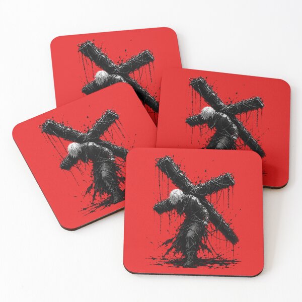 Item preview, Fallen Angel Gothic Anime – Dark Red Grunge | Broken Halo & Black Wings designed and sold by saamessart.