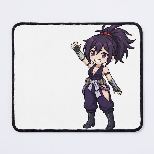 Item preview, Happy Waving Yuzuriha Chibi - Hell's Paradise designed and sold by Void Shard Studios.