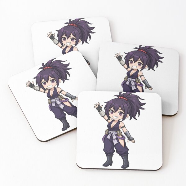 Item preview, Happy Waving Yuzuriha Chibi - Hell's Paradise designed and sold by Void Shard Studios.