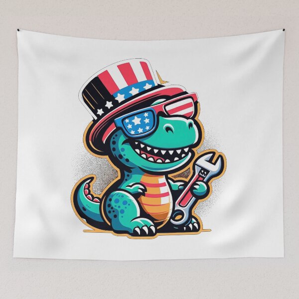 Item preview, Patriotic Dino Mechanic designed and sold by SiarheiYur.