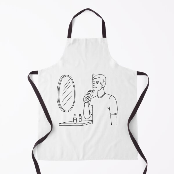Item preview, Man Holding Beard Trimmer Near Mirror designed and sold by rasagamastore.