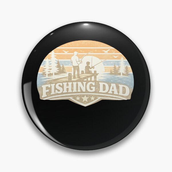 Item preview, Fishing Dad Retro Vintage Father's Day Shirt designed and sold by PixelForge11.