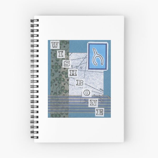 Item preview, Wishbone collage zine page designed and sold by zinesbyscout.