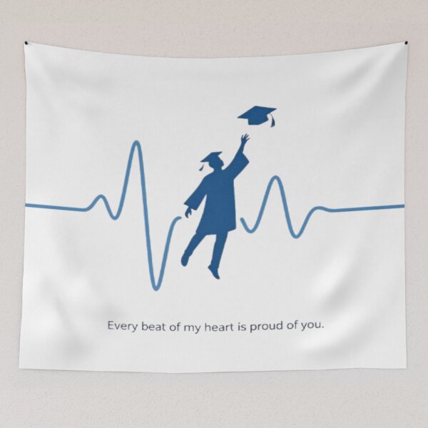 Item preview, Proud Mom Graduation – Heartbeat of Love Design designed and sold by Cristhian Almanza.