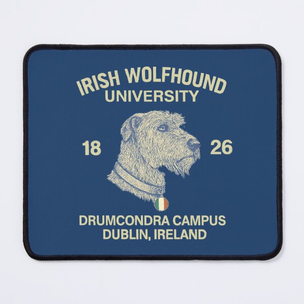 Item preview, Irish Wolfhound University designed and sold by Irish Wolfhound Central.