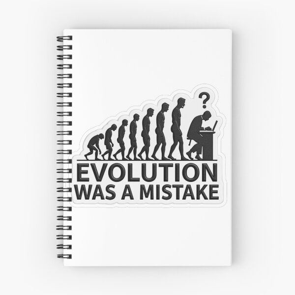 Item preview, Evolution Was A Mistake Funny Laptop Human designed and sold by MoodPeel_ .