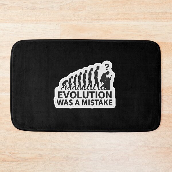 Item preview, Evolution Was A Mistake Funny Laptop Human designed and sold by MoodPeel_ .