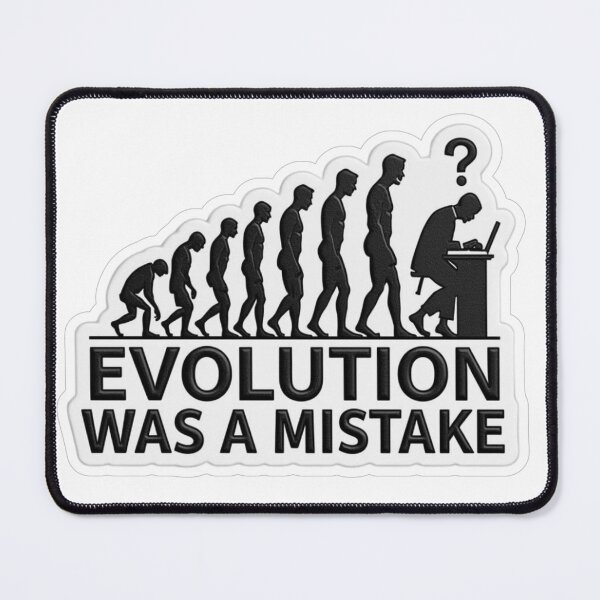 Item preview, Evolution Was A Mistake Funny Laptop Human designed and sold by MoodPeel_ .