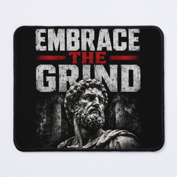 Item preview, Embrace The Grind Stoic Motivation Design designed and sold by IronDiscipline90.