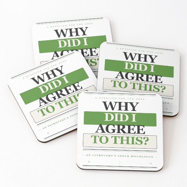 Item preview, Why Did I Agree To This Funny Introvert Sarcastic Gift designed and sold by Mega-Shopping.