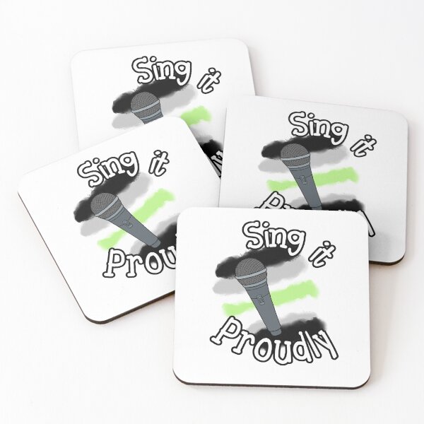 Item preview, "Sing It Proudly" Pride Mic - Agender designed and sold by CrimsonAdri.