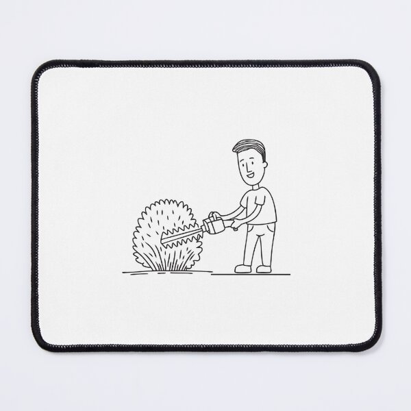 Item preview, Man Using Hedge Trimmer by Bush designed and sold by rasagamastore.