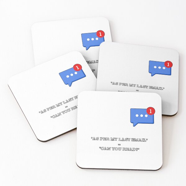 Item preview, As Per My Last Email Can You Read Funny Office Humor Quote designed and sold by DailyStickerLab.