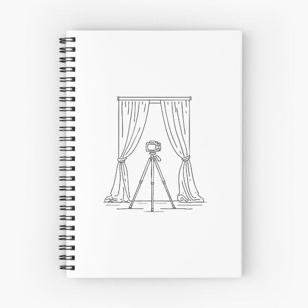 Item preview, Tripod Positioned Before Studio Curtain designed and sold by rasagamastore.