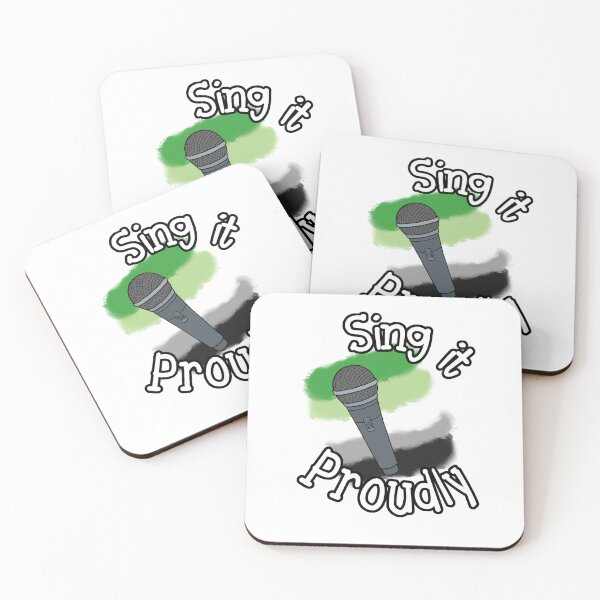 Item preview, "Sing It Proudly" Pride Mic - Aro / Aromantic designed and sold by CrimsonAdri.
