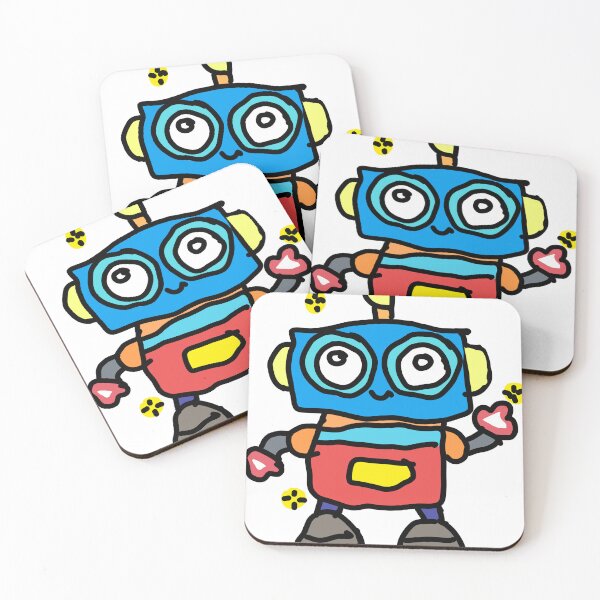 Item preview, Happy Little Robot designed and sold by Art by Lana.