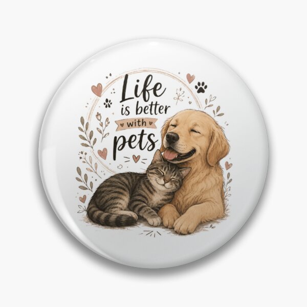 Item preview, Life is better with pets designed and sold by GatesShop.