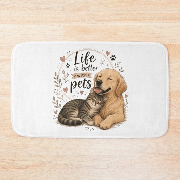 Item preview, Life is better with pets designed and sold by GatesShop.