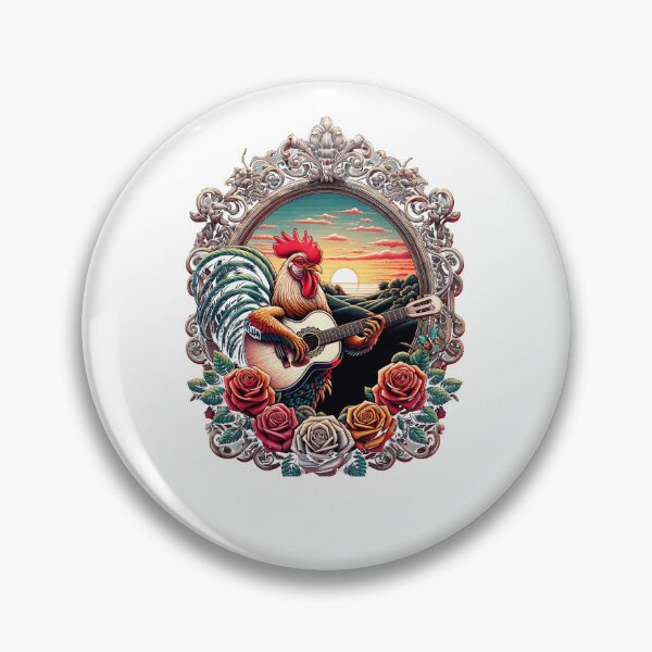 Item preview, Rooster Floral Frame designed and sold by SiarheiYur.