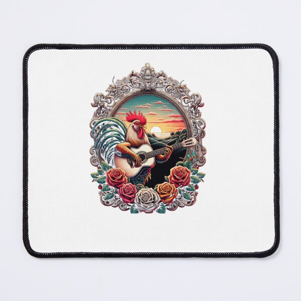 Item preview, Rooster Floral Frame designed and sold by SiarheiYur.