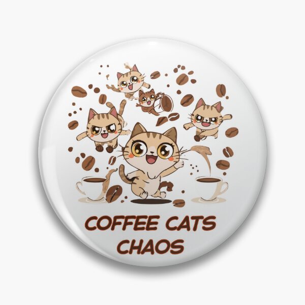 Item preview, Coffee Cats Chaos - Funny Hyper Caffeinated Kittens designed and sold by AMBAYK.