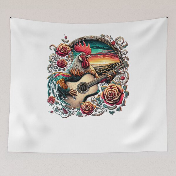 Item preview, Rooster Sunset Roses designed and sold by SiarheiYur.