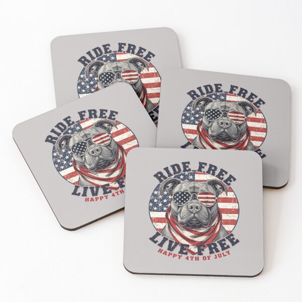 Item preview, Ride Free American Pitbull designed and sold by BKDIGITALSHOP.