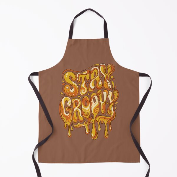 Item preview, Stay Groovy 1970s Psychedelic Melting Bubble Typography designed and sold by RetroRewind Studio.