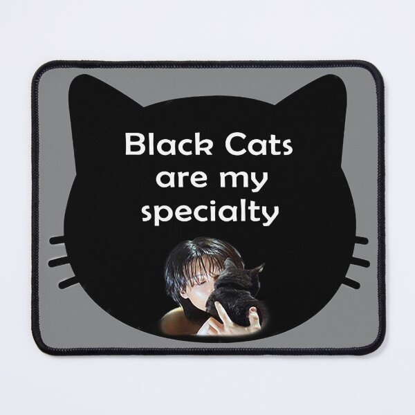 Item preview, Black Cats Are My Specialty - Ateez Wooyoung Silhouette Art  designed and sold by Tokraz-art.