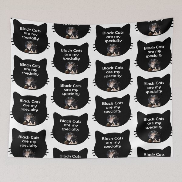 Item preview, Black Cats Are My Specialty - Ateez Wooyoung Silhouette Art  designed and sold by Tokraz-art.