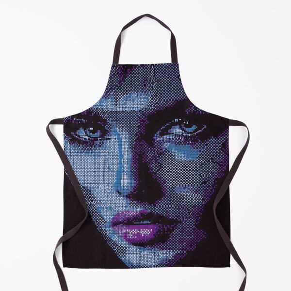 Item preview, Neon Dot Mosaic Portrait of Woman designed and sold by ClubVacay.