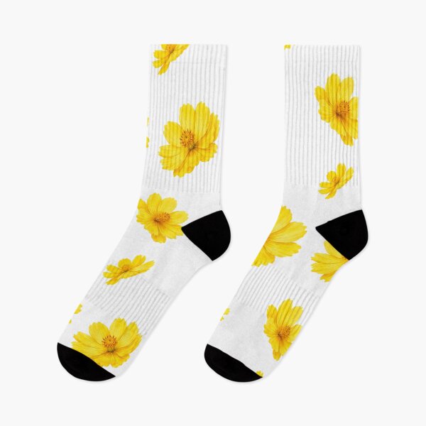 Item preview, Yellow Cosmos Flowers Scatter Floral Design designed and sold by PnrArtDesign.