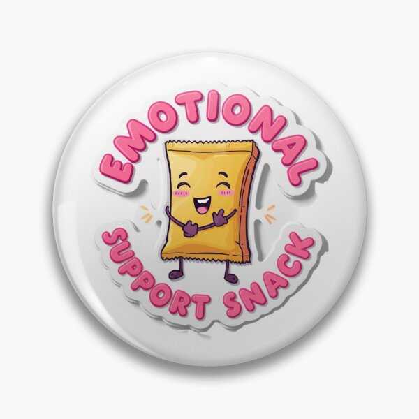 Item preview, Emotional Support Snack Funny Food Sticker designed and sold by MoodPeel_ .