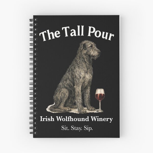 Item preview, The Tall Pour Irish Wolfhound Winery - fuente blanca designed and sold by Irish Wolfhound Central.
