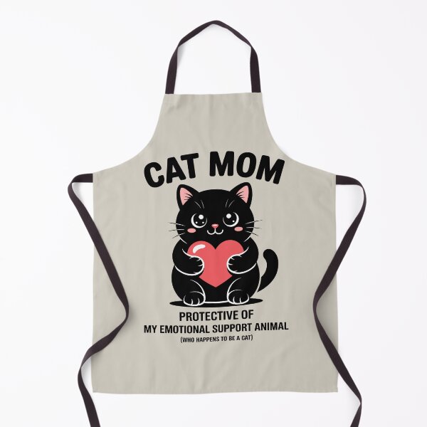 Item preview, Cute Black Cat Mom Emotional Support designed and sold by GrafTeesLab.