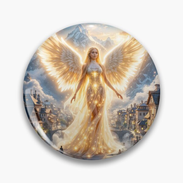 Item preview, The dawn of eternity in the golden wings of pure light designed and sold by KunstGeist.