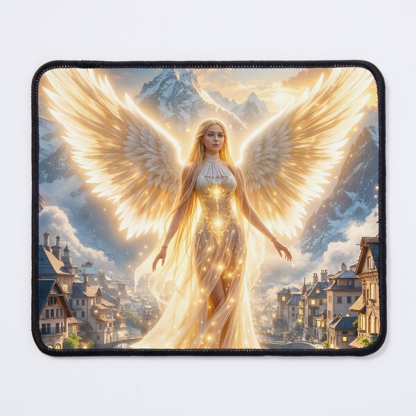 Item preview, The dawn of eternity in the golden wings of pure light designed and sold by KunstGeist.
